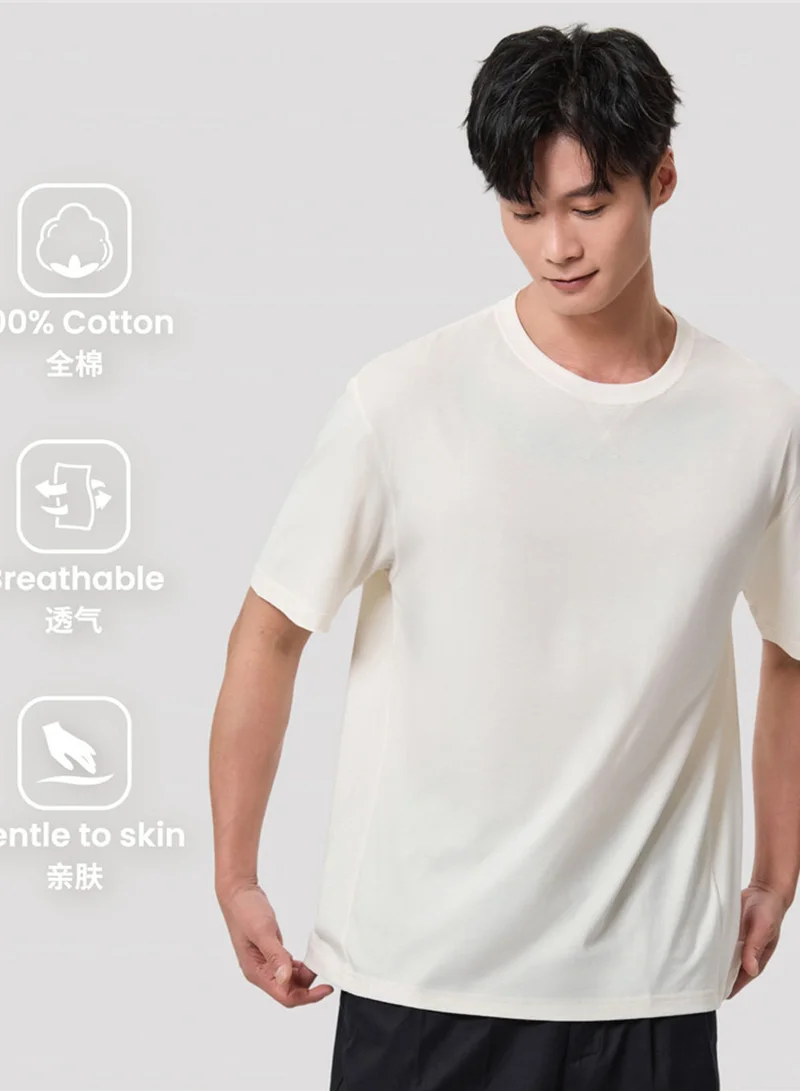 GIORDANO Men’s Relaxed Fit Cotton Jersey Crew Neck Tee