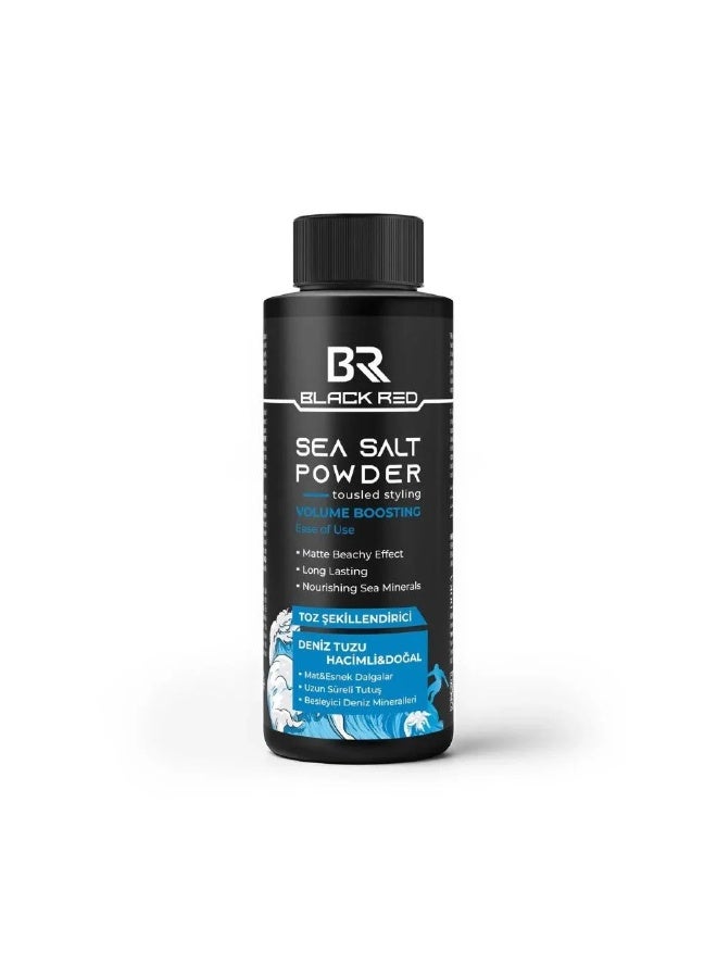 Black Red Hair styling wax powder with sea salt, natural matte finish, 20g - Image 1