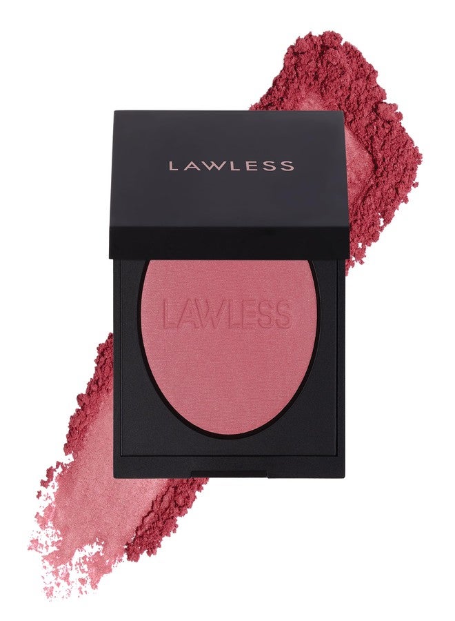LAWLESS Make Me Blush Talc Free Velvet Blush, Indian Summer, Pink, 0.18 Ounce - Image 1
