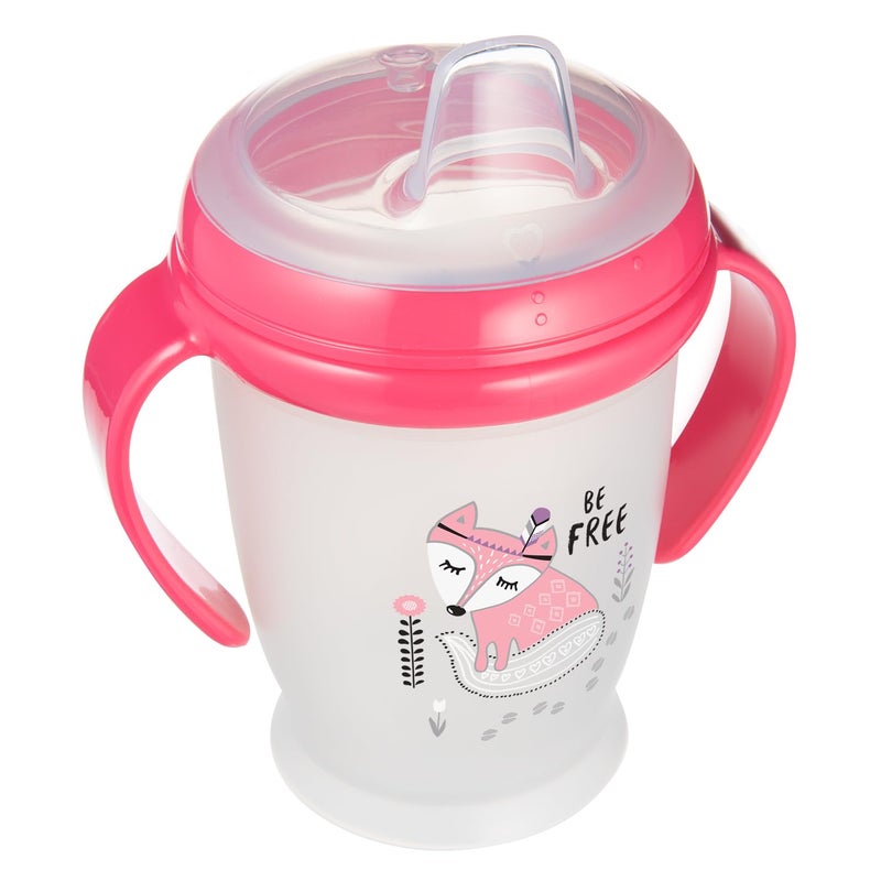 LOVI 35-346 My Non-spill Cup Junior 250 ml with silicon spout &cover-Indian Summer-age 12 m, Blue - Image 1