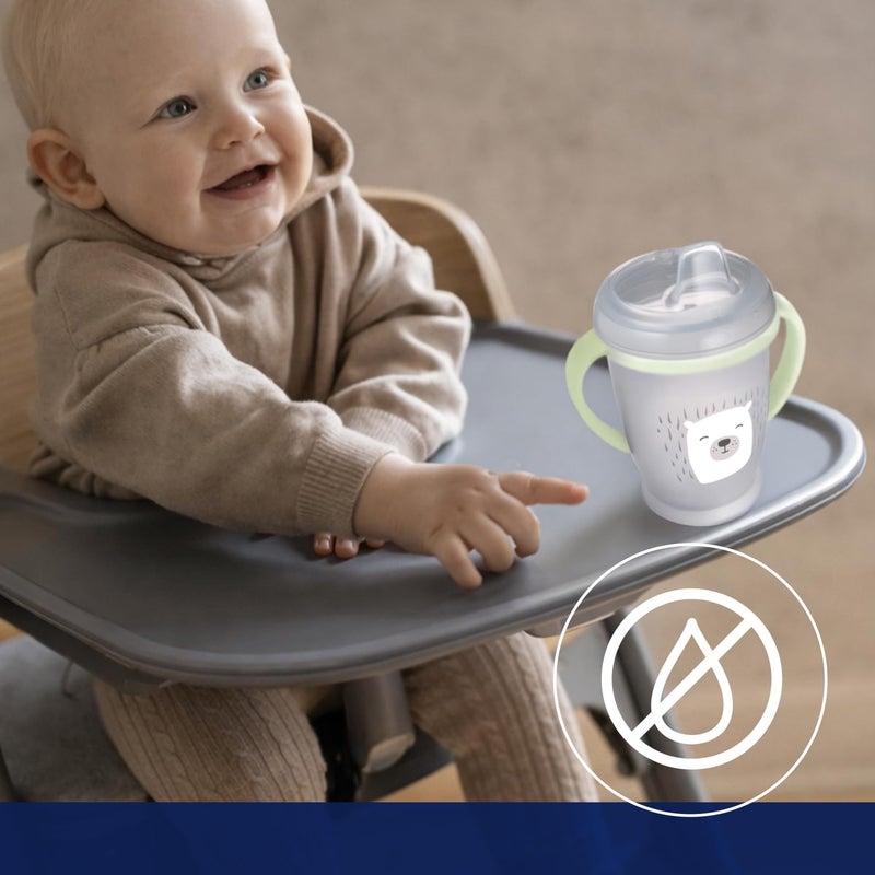 LOVI 35-346 My Non-spill Cup Junior 250 ml with silicon spout &cover-Indian Summer-age 12 m, Blue - Image 3