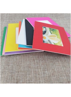 Rubik Cardboard Photo Frame 10 Pack with Self Adhesive Tape Wall Decorative Picture Album (3.5 x 5 inch) Black/White  - Image 3