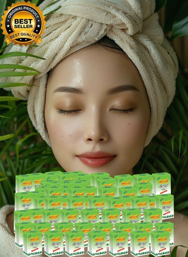 Pyary 65 Pieces Ayurvedic Turmeric Soap 75gram - Image 1