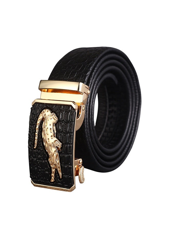 JCB CHIC حزام رجالي من الجلد مع سحاب راتشيت للهدايا واللباس الرسمي والكاجوال، حزام من جلد البقر عصري مع مشبك أوتوماتيكي قابل للتعديل - مناسب للبنطلونات الجينز والبدلات وجميع المناسبات - Image 1