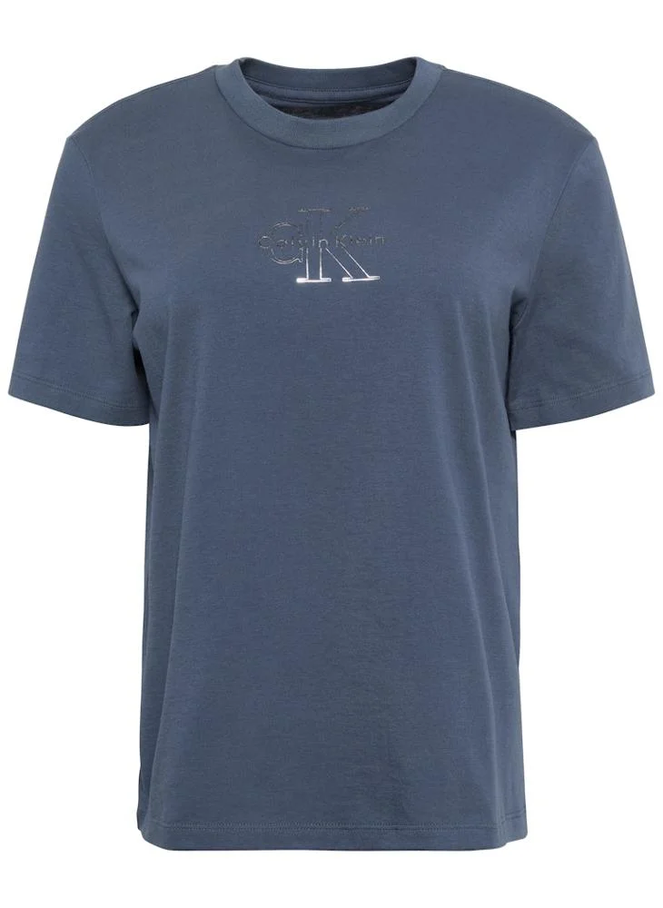 Calvin Klein Jeans  Metallic Logo T‑Shirt for Women | Best Price UAE