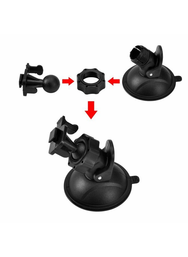 SoeKoa Dash Cam Suction Cup Mount and Glue Adhesive Mount Compatible with Dash Camera/DVR Video, Come with 10+ Different Joints Suitable for Crosstour, YI 2.7", Rexing V1P, UGSHD, APEMAN and Other Dash Cam - Image 5
