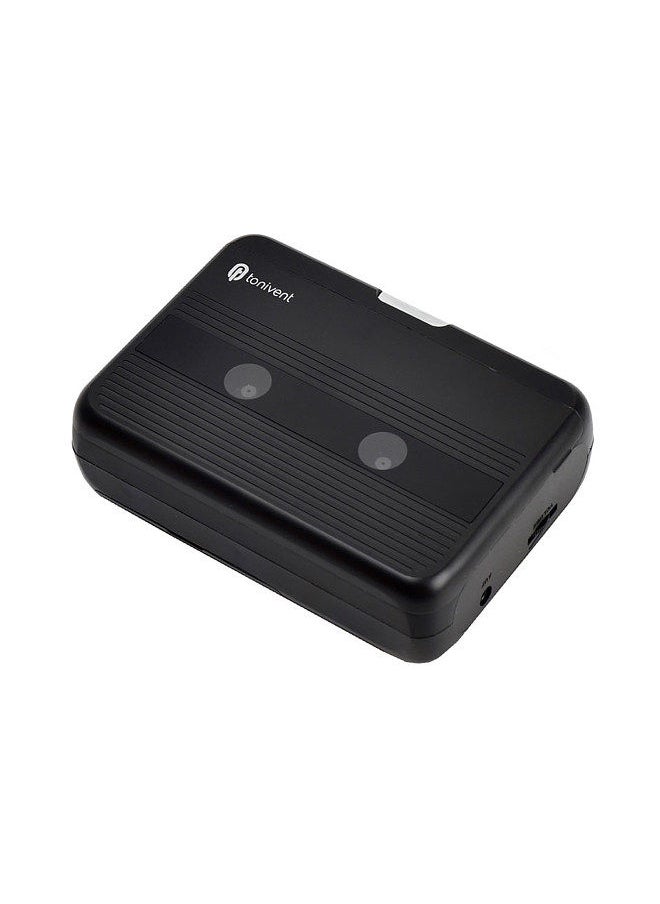 Generic - Mini Cassette Player Tape Record FM Radio with 3.5mm Headphone Jack Volume Control - Image 1