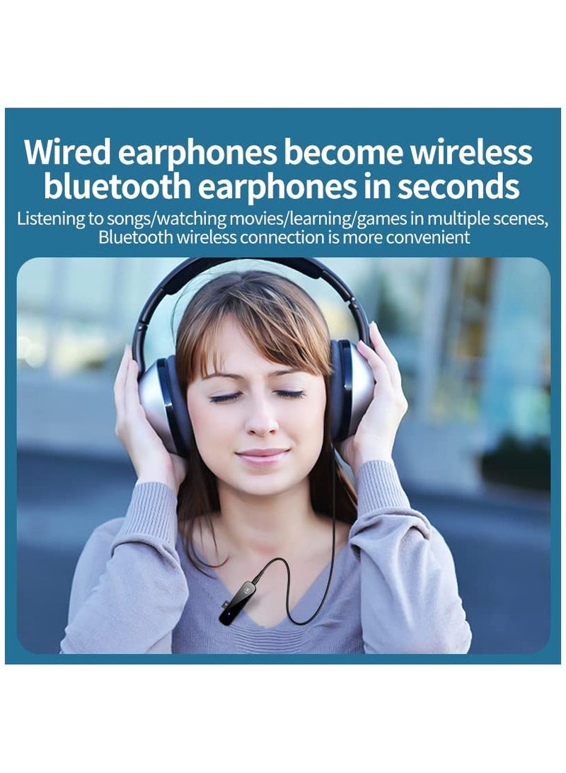 SYOSI Bluetooth 5.3 Receiver for Car Noise Cancelling AUX Adapter Music Home Stereo Wired Headphones Hands Free Call 10H Battery Life - Image 5