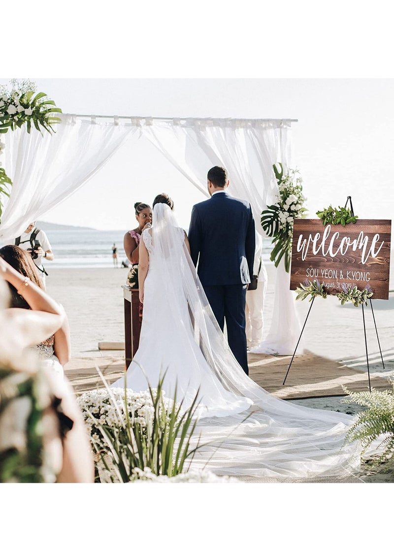 SOLARAE 2 Pack Easel Stand for Wedding Sign 69 Inch Easel Stand Adjustable Easels for Display Painting Easels Large Floor Metal Easel Tripod with Portable Bag Fit for Lobby Exhibition - Image 2