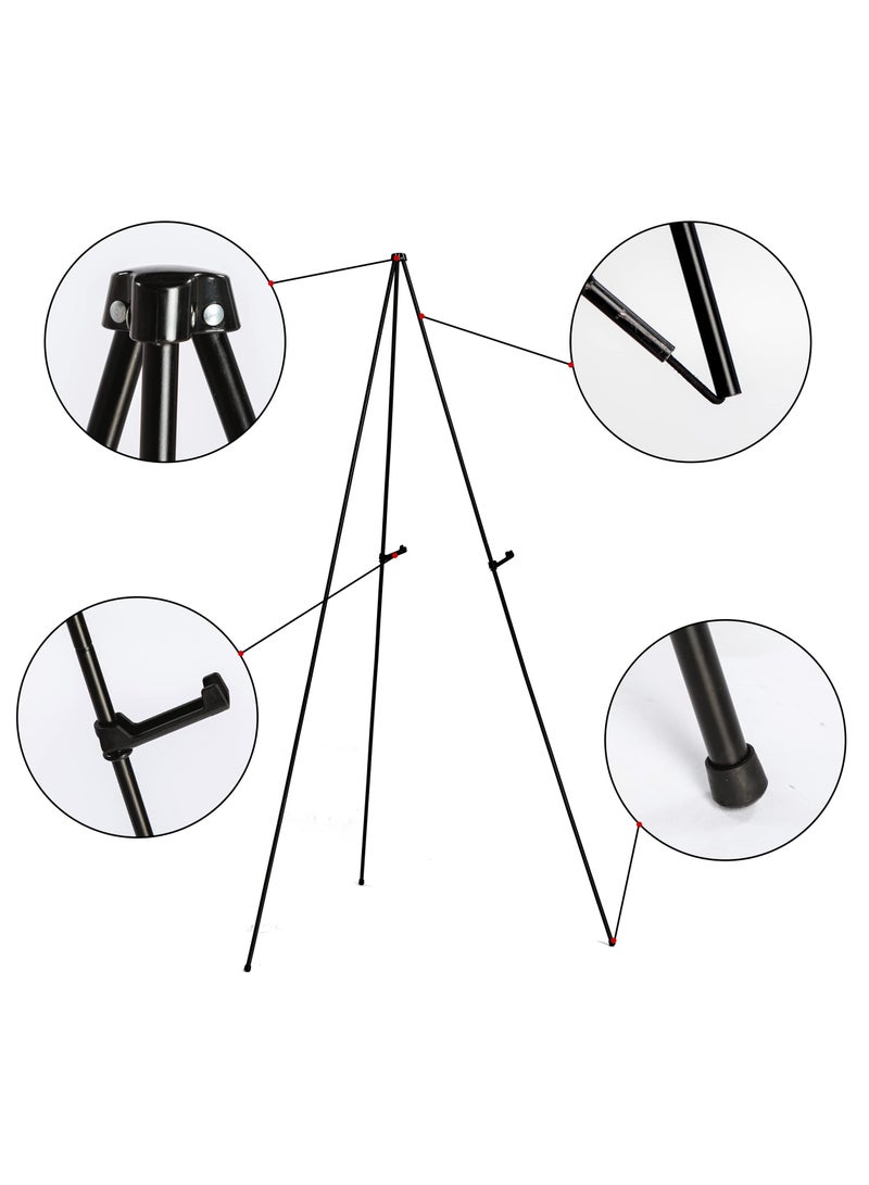 SOLARAE 2 Pack Easel Stand for Wedding Sign 69 Inch Easel Stand Adjustable Easels for Display Painting Easels Large Floor Metal Easel Tripod with Portable Bag Fit for Lobby Exhibition - Image 4