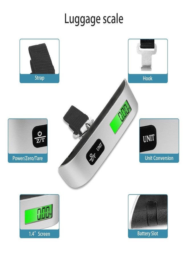 BLAPOXE Luggage Travel Weighing Scales 50kg Portable Handheld Electronic Digital LCD Scale, Battery Included - Image 3