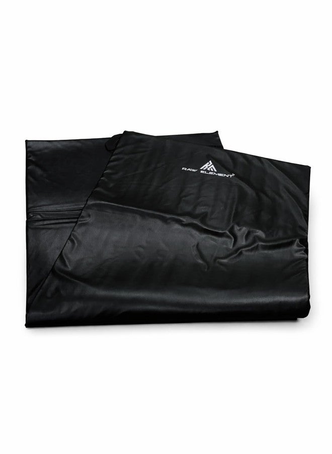 Raw Element Premium Black Gym Exercise Mat for Workout & Yoga | Anti-Slip, Sweat-Resistant Mat for Home Gym, Fitness, Stretching & Training - Image 3