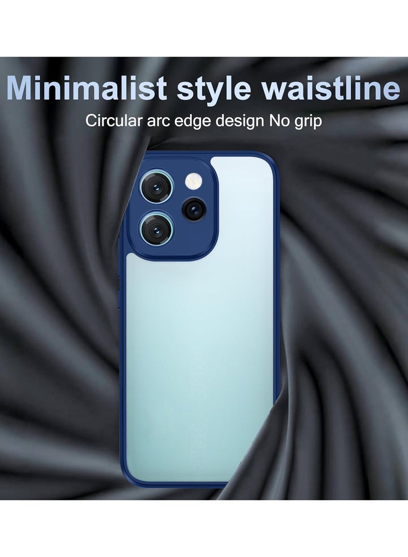 Wtech Oppo Reno15 Pro 5G / Oppo Reno15 Pro Mini 5G 2026 Hybrid TPU Silicone with Raised Camera Slim Armour Case Cover (MCAPSA) - Clear/Navy Blue - Image 3
