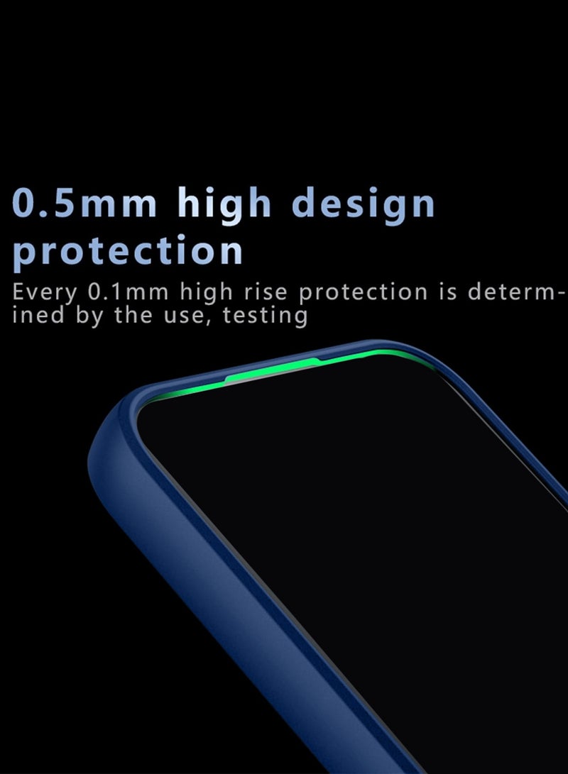 Wtech Oppo Reno15 Pro 5G / Oppo Reno15 Pro Mini 5G 2026 Hybrid TPU Silicone with Raised Camera Slim Armour Case Cover (MCAPSA) - Clear/Navy Blue - Image 4