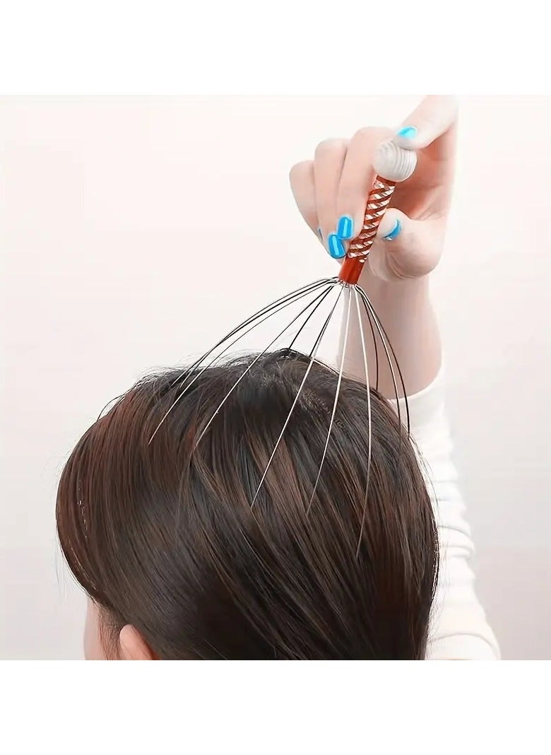 ORiTi Head Scalp Massager Head Scratching Massage Claws Octopus Head Massager Scalp Scratcher Massage Claw  - Image 2