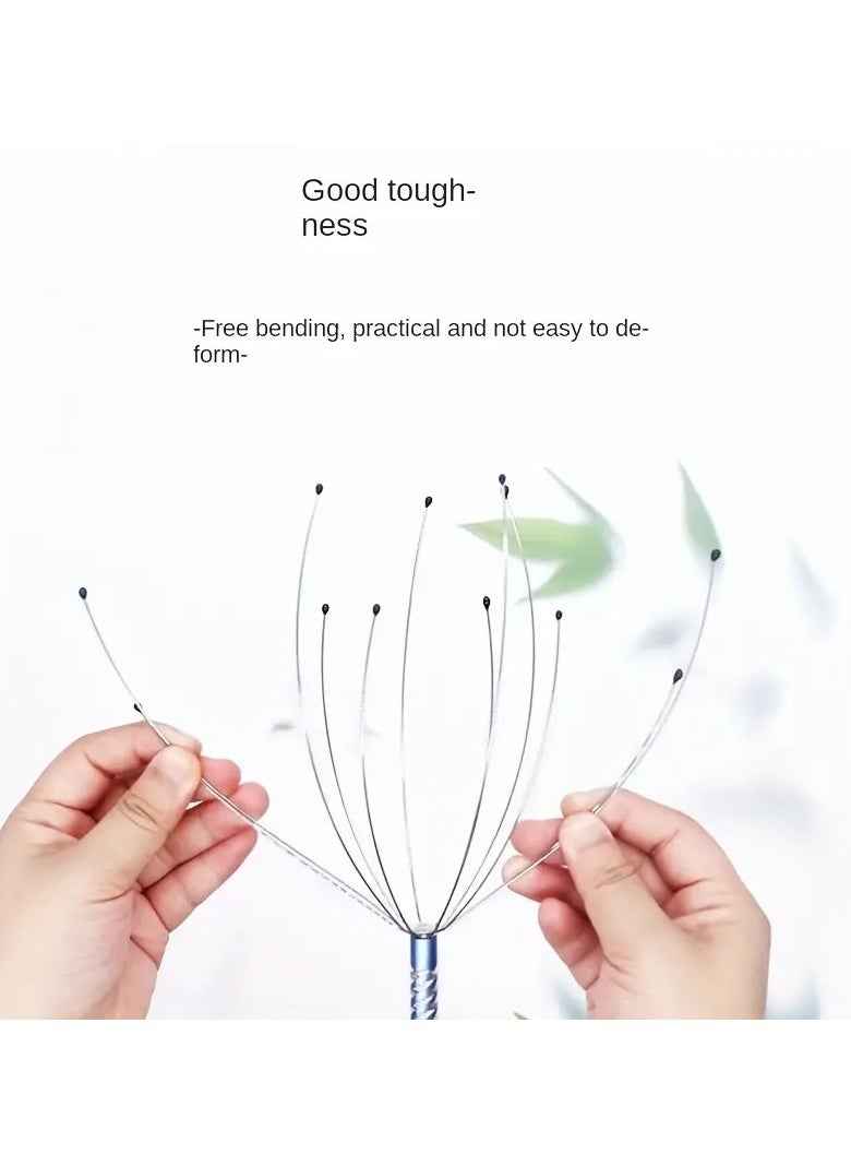 ORiTi Head Scalp Massager Head Scratching Massage Claws Octopus Head Massager Scalp Scratcher Massage Claw  - Image 3