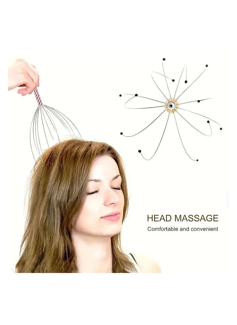 ORiTi Head Scalp Massager Head Scratching Massage Claws Octopus Head Massager Scalp Scratcher Massage Claw  - Image 5