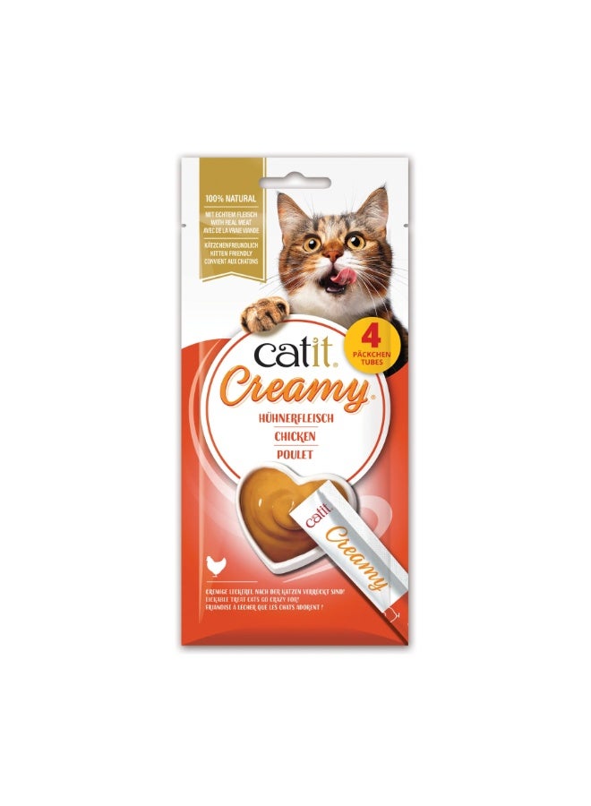 كاتيت Catit Creamy Lickable Treats, Chicken, 12pk/box - Image 1