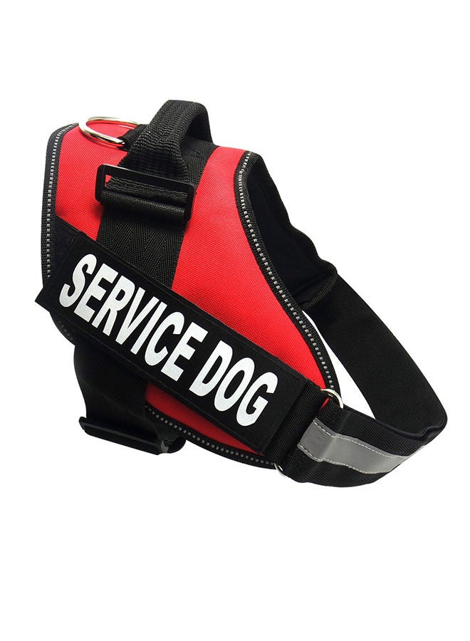 NIBEMINENT Adjustable Service Dog Harness Vest Red/Black M - Image 1