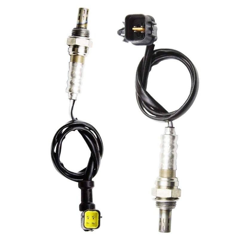 حساس أكسجين O2 من higherbro 2PCS لسيارة شيفروليه AVEO 2006-2007 16L يناسب فقط مواصفات ULEV شيفروليه AVEO 2008 العلوي والسفلي