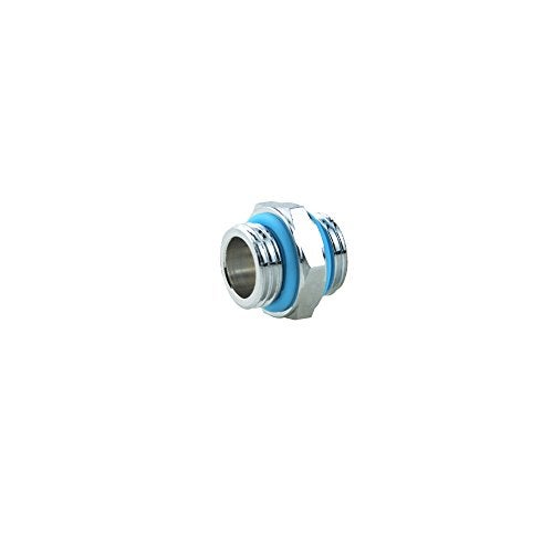 BXQINLENX Silver Chrome G1/4" Male to Male Fitting for Computer Water Cooling System Through joint straight joint(4 PCS) - Image 2