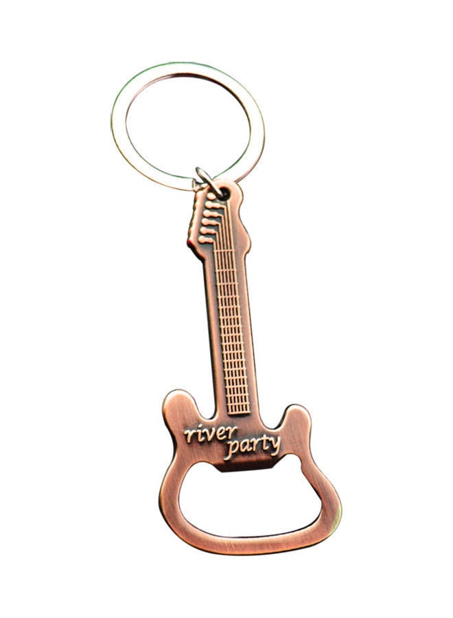 NIBEMINENT Stainless Steel Guitar Shape Bottle Opener Golden