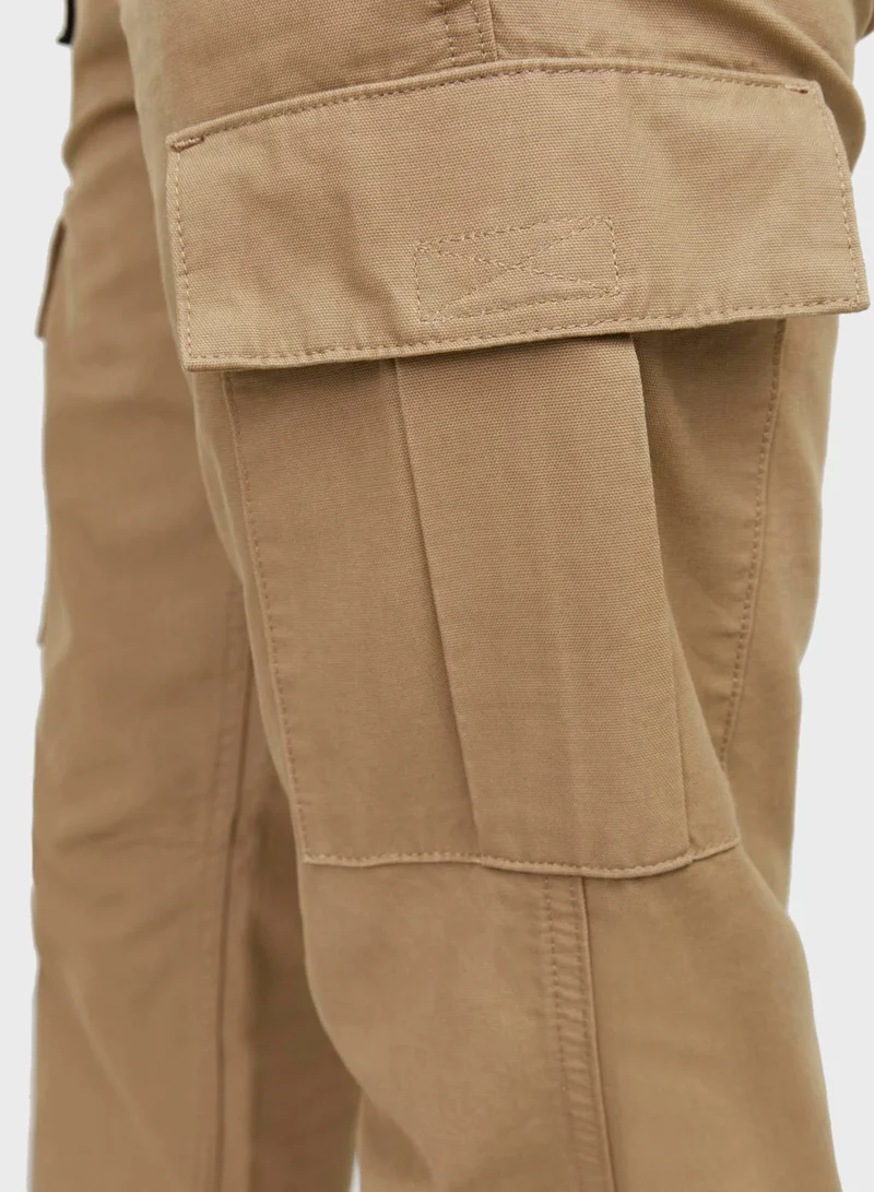 جاك اند جونز Jpstkane Jjbarkley Straight Fit Cargo Pants