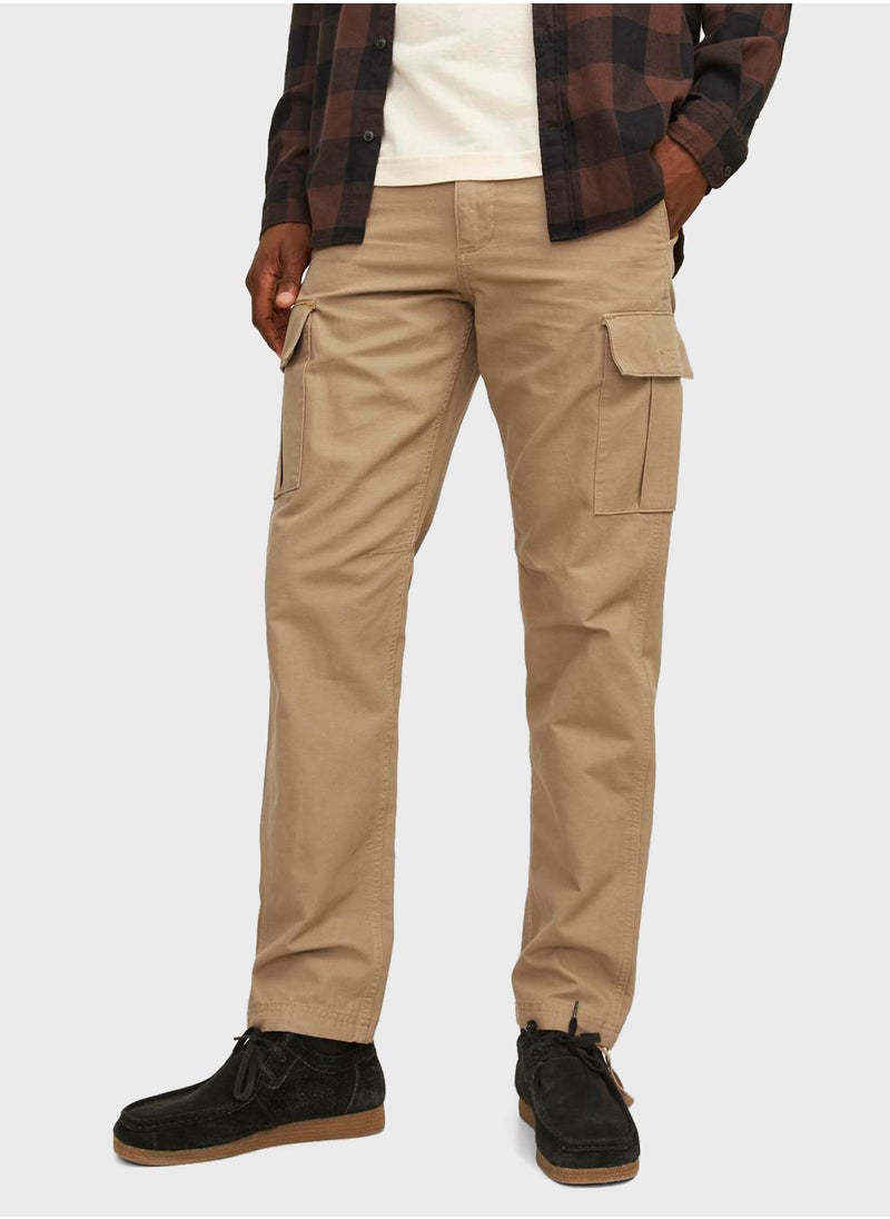 JACK & JONES Jpstkane Jjbarkley Straight Fit Cargo Pants  - Image 1