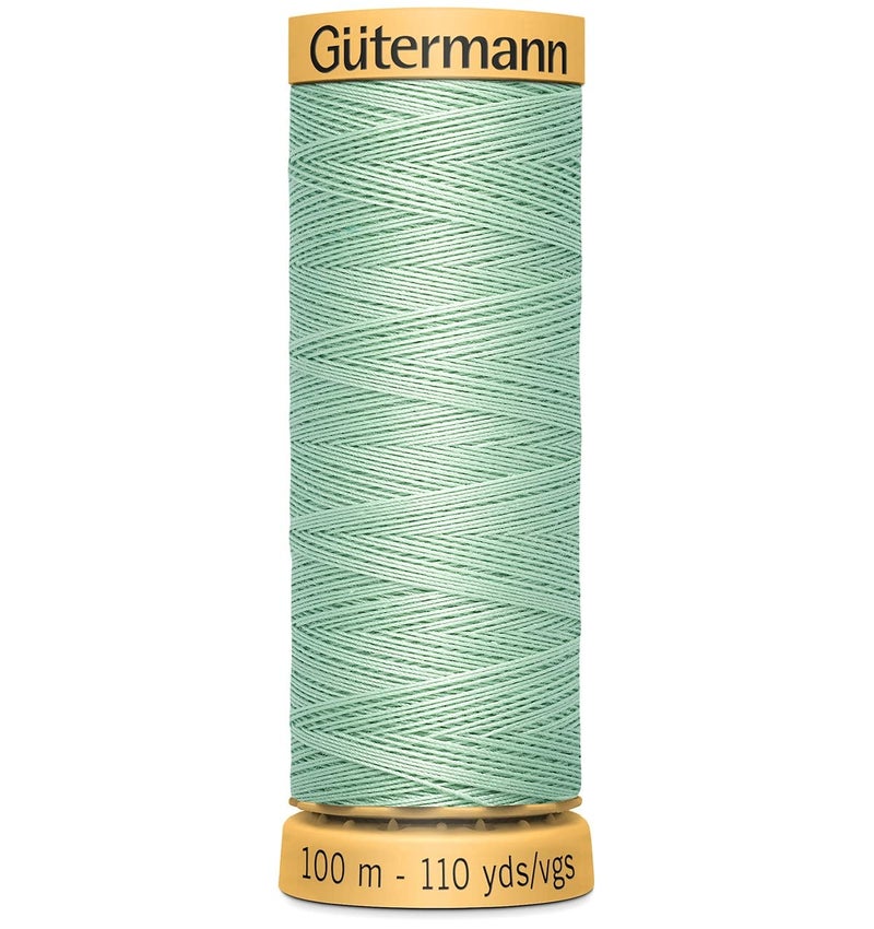 Gutermann Natural Cotton Thread 110 Yards-Light Mint Green (103C-7920) - Image 4