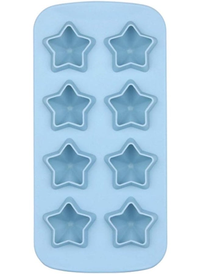 SHOWAY Silicone Ice Cube Trays Star Shaped Non Stick Baking Molds Jelly Mould For Making Cake Muffin Cupcake Gumdrop 