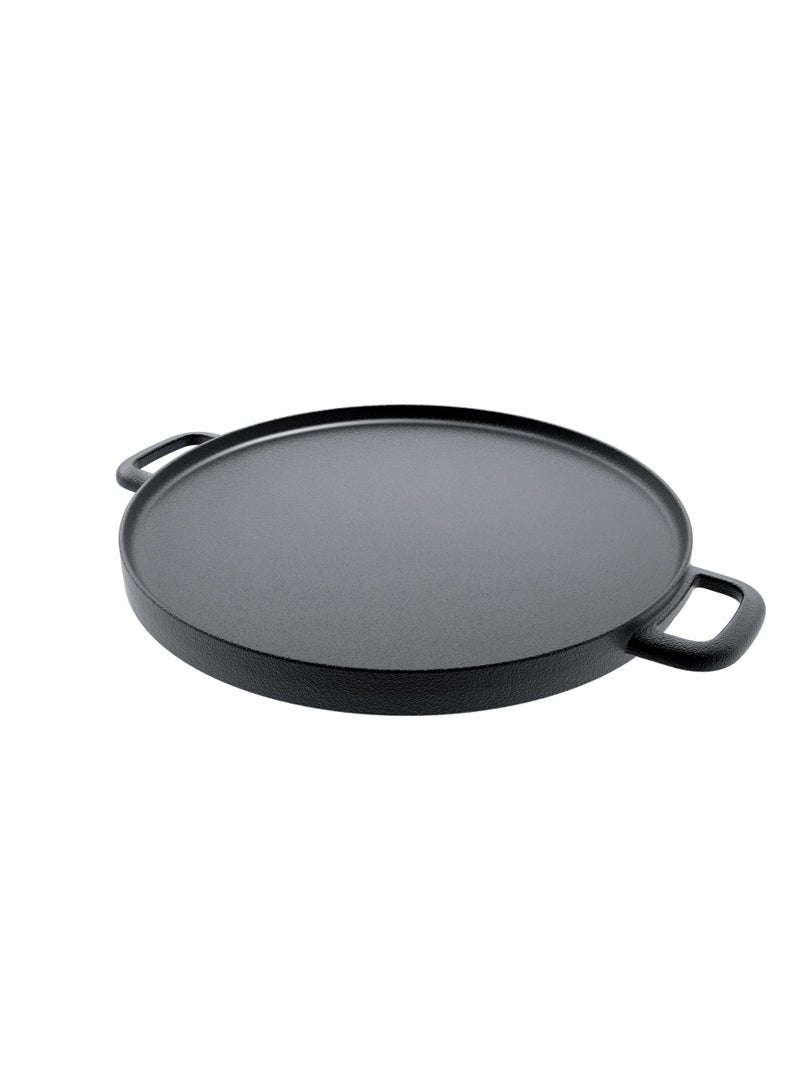 tescoma Massive Cast Iron Double Sided Grilling Pan 617016  Smooth And Ribbed Pan In Cast Iron With High Thermal Conductivity  30Cm - Image 2