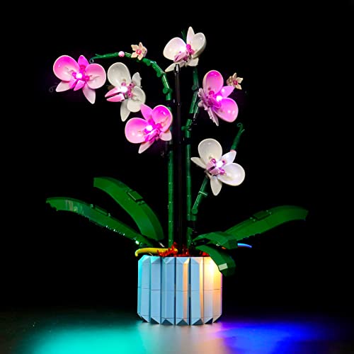 BrickBling Light Only Compatible with Lego 10311 Orchid LED Lighting Kit Compatible with Orchid 10311 Lights Only Not Come with Model Classic Version - Image 1