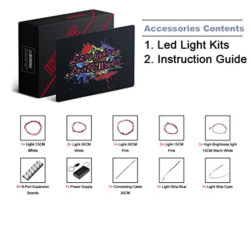 BrickBling Light Only Compatible with Lego 10311 Orchid LED Lighting Kit Compatible with Orchid 10311 Lights Only Not Come with Model Classic Version - Image 5