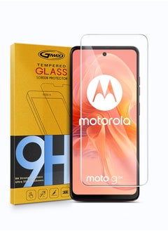 GMAX Motorola Moto G04 / G04s / G24 / G24 Power 4G 2024 Premium Series Curved Edges 9H 2.5D Tempered Glass Screen Protector - Clear  - Image 1