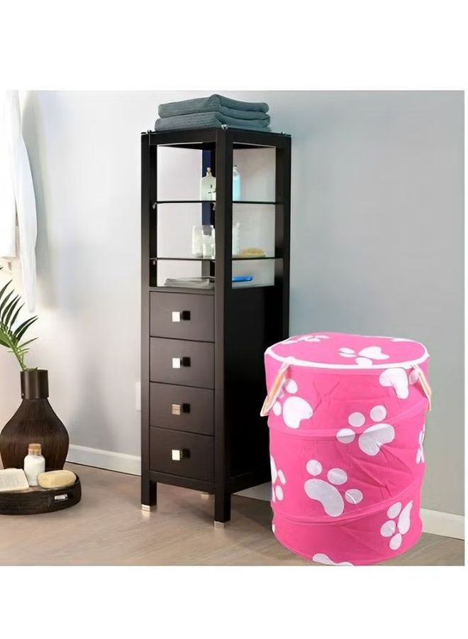 Pop Up Mesh Laundry Hamper with Zip Basket, Convenient Carrying Handles on Bin Two Handles, Size 35x45cm, Assorted color, - Image 3