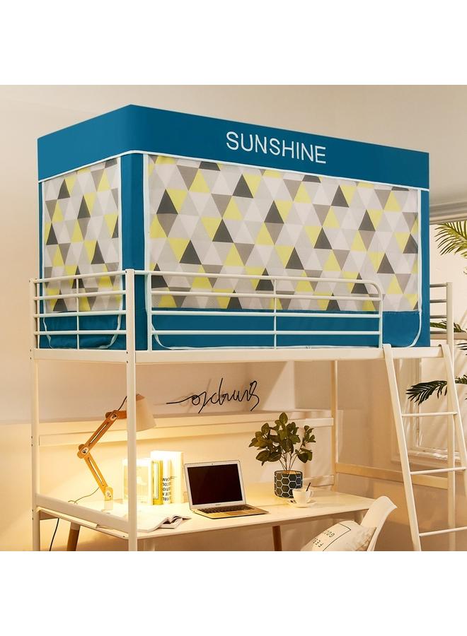 Bluejw Student Dormitory Bed Curtain Mosquito Net Bracket Integrated Dormitory Single Upper Bent Lower Bent Curtain Shading Bed Curtain - Image 1