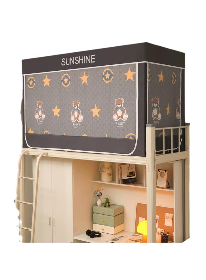 Bluejw Student Dormitory Bed Curtain Mosquito Net Bracket Integrated Dormitory Single Upper Bent Lower Bent Curtain Shading Bed Curtain - Image 5