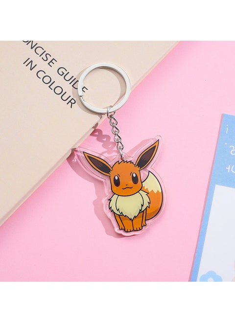 1-Piece Pokemon Eevee Acrylic Keychain