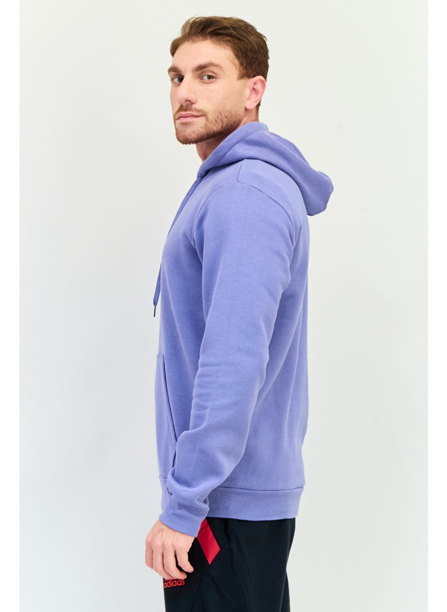 Adidas Men Sportswear Fit Long Sleeve Outdoor Hoodie, Blue  - Image 2