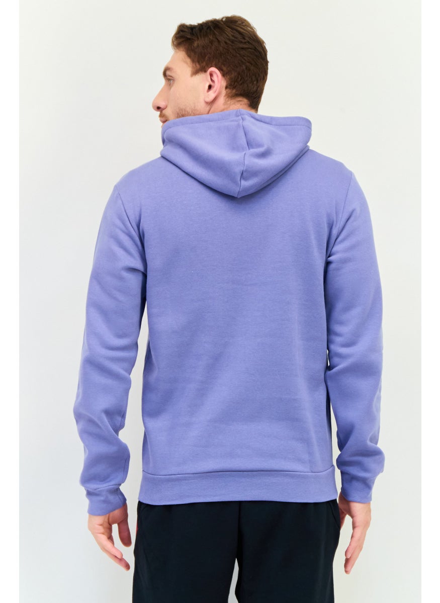 Adidas Men Sportswear Fit Long Sleeve Outdoor Hoodie, Blue  - Image 3