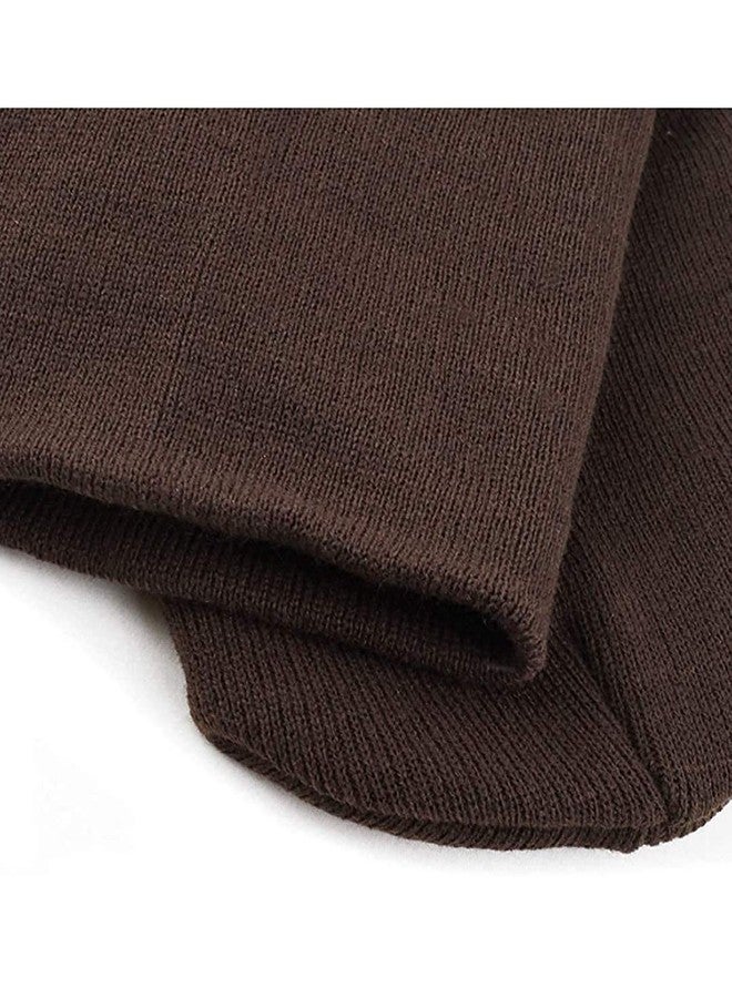 V4U Boy's Winter Warm Woolen Monkey Cap (Brown,Free Size) - Image 3