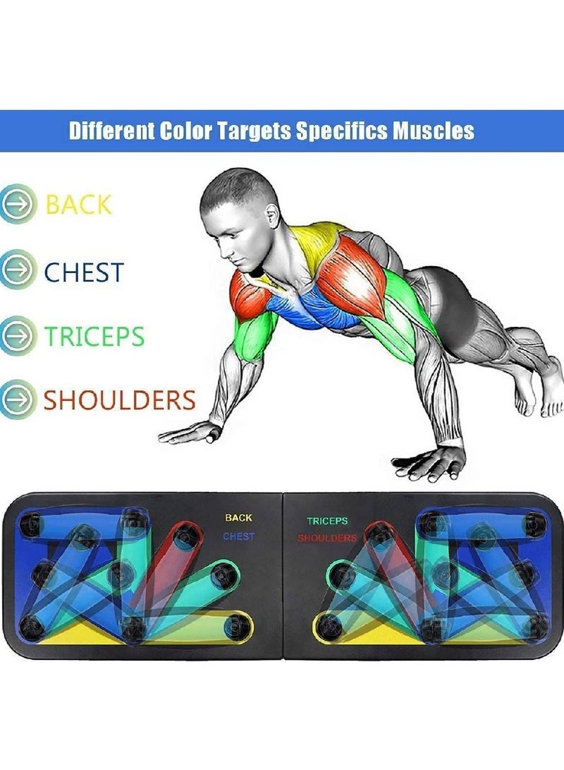 Generic 9 in 1 Push Up Rack Board,Multifunction gym system for muscle exercises for home workouts  - Image 2