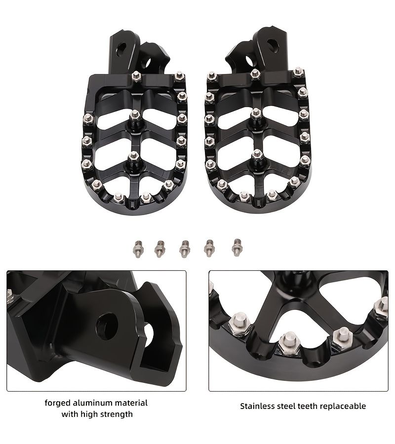 Silvery Aluminum Alloy Motorcycle Footpegs Fits Surron Light Bee S X160 X260 CRF150F CRF230F 2003 2019 KDX200 1983 1994 Dirt Bike Off Road Footrest - Image 5
