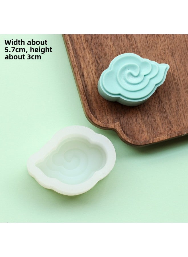 Yigao Mid-Autumn Festival Lotus Leaf Lotus Root Fondant Silicone Mold DIY Lotus Moon Cake Mold Jelly Candle Mold-Color:(42g) Xiangyun SM-2745 - Image 1
