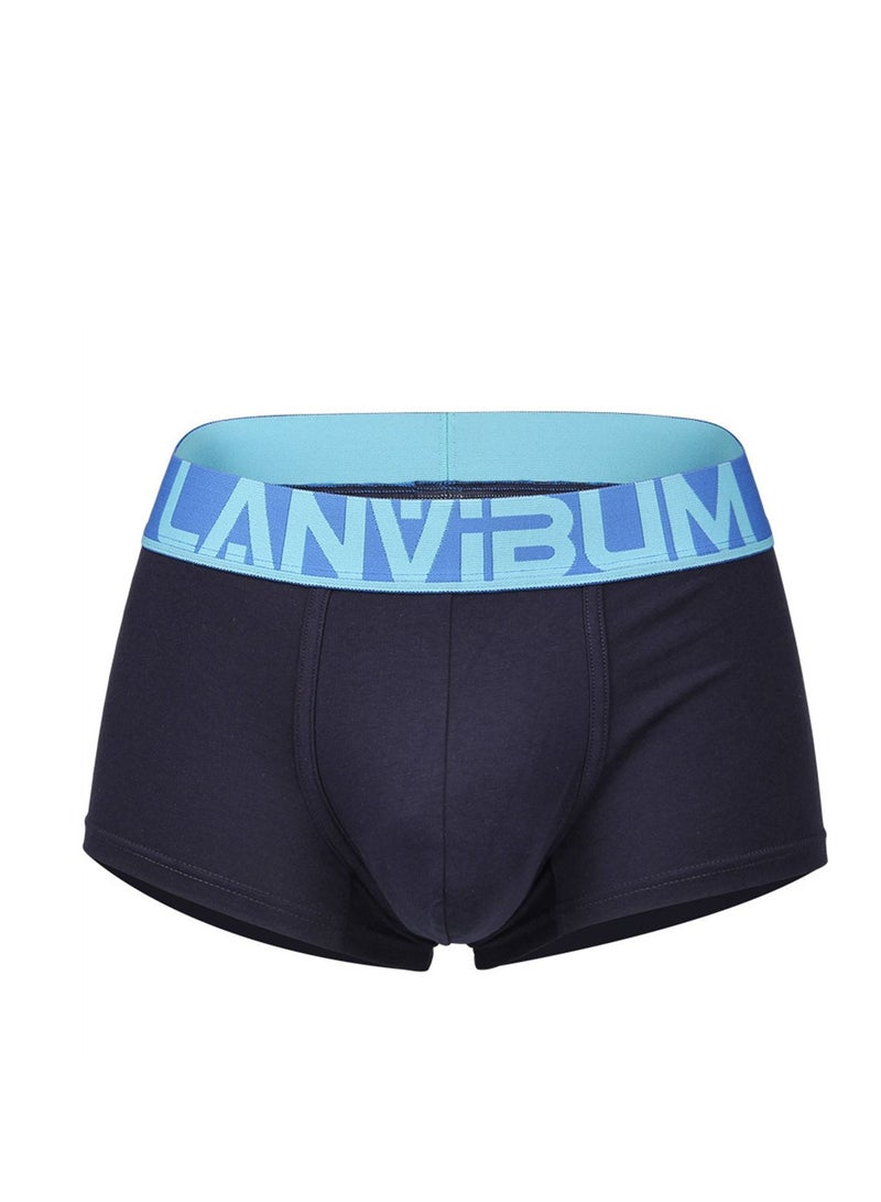 LANVIBUM Student Youth Middle Waist Cotton Underwear Black 