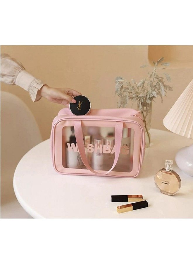 BAOER Toiletry Bag Large Capacity Pvc Clear Cosmetic Bags Travel Wash Transparent Makeup Cosmetic Organizer For Men And Women - Image 4