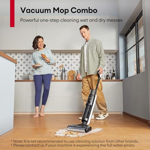 Ultenic Wet Dry Vacuum Cleaner,Cordless Vacuum Mop Combo with Self-Cleaning,Smart Mess Detection,50mins Runtime,3-in-1 Vacuum Mop for Hard Floors,Edge Cleaning,LED Display,Black,AC1 Elite - Image 2