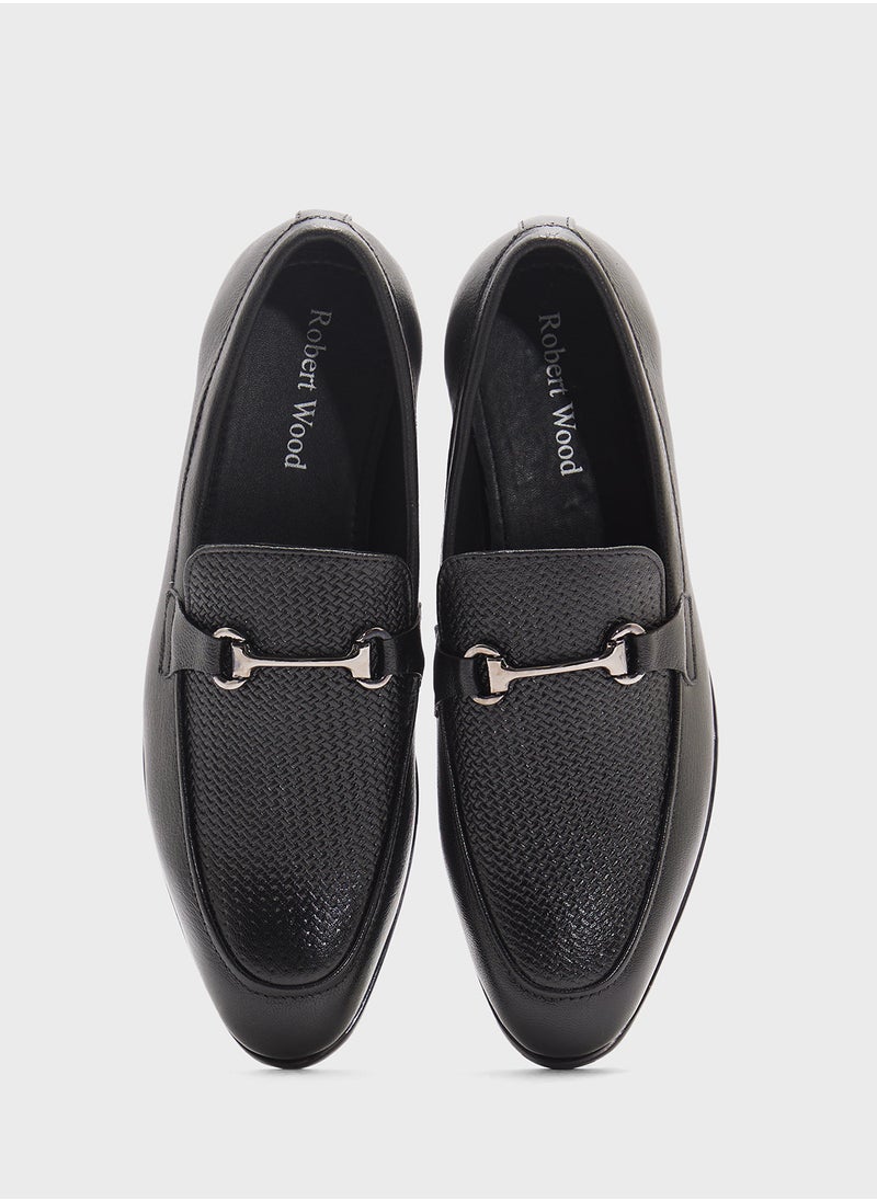 Robert Wood Genuine Leather Formal Slip Ons  - Image 4