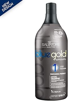 SALVATORE Shampoo AntiResiduos Blue gold Premium 1000 ml - Image 4