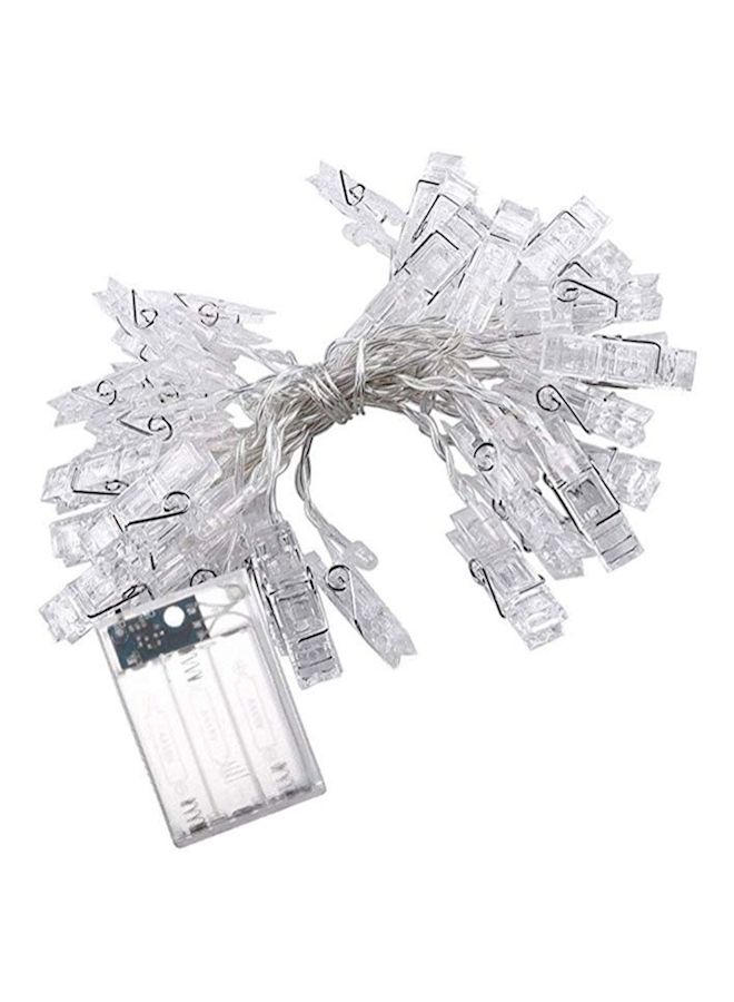 NIBEMINENT 40 LED Card Photo Clip Lights Yellow  - Image 1